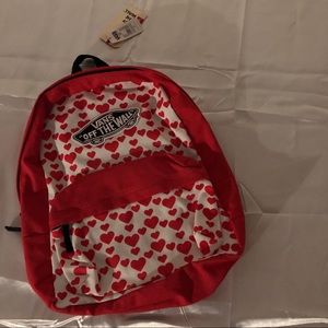 Vans Red Hearts Backpack